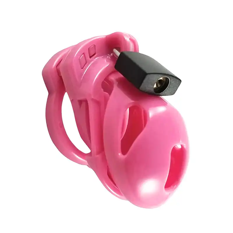 the vice mini chastity cage in pink